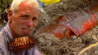 Catching A Giant Electric Eel With Rubber Gloves  EEL  River Monsters [upl. by Tyler]