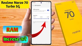 how to increase ram in realme narzo 70 turbo realme narzo 70 turbo me ram kaise badhaye [upl. by Eille353]