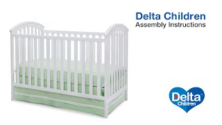 Delta Children Arbour 3in1 Crib Assembly Video [upl. by Annerol26]