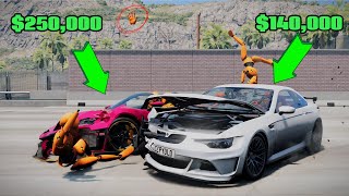 3 Minutes Of Expensive Car Crashes [upl. by Rabassa678]