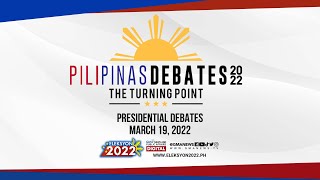 The Comelec PiliPinas Presidential Debates 2022 The Turning Point  LIVESTREAM [upl. by Whetstone]