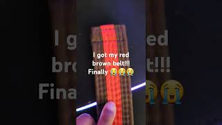 I finally got my red brown belt [upl. by Enyleve]