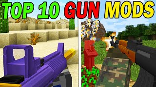 Top 10 Minecraft Gun Mods [upl. by Iahs]