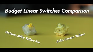 Akko v3 Cream Yellow Pro vs Gateron Milky Yellow Pro  Typing Sound [upl. by Anaila]