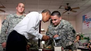 President Obama Visits Troops at Fort Bliss [upl. by Eilata]