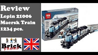 Review Lepin 21006  Maersk Train [upl. by Ennaimaj]