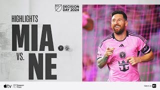 Inter Miami CF vs New England Revolution  Messi Makes History  Full Match Highlights [upl. by Drapehs402]