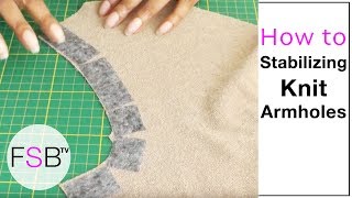 Stabilizing Knit Armholes [upl. by Deerc]