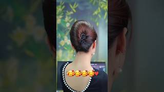 Korean Hairstyle Hairstyle Tutorials bunhairstyle trendingsong youtubegrowth weddinghairstyle [upl. by Puto10]