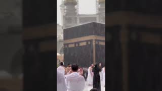 makkah makkahclocktower raininmakkah khanakaba mataf beautiful [upl. by Jerold]