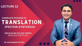 Translation  Protein Synthesis  Complete Process  tRNA  rRNA Lecture 12  Dr Muhammad Naveed [upl. by Ardnuek]