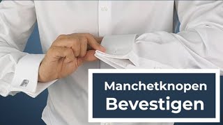 How to manchetknopen vastmaken  In 2 stappen [upl. by Enilec]