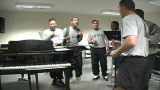 TOTO AFRICA ACAPELLA REHEARSAL USAREUR CHORUS MENS GROUP mov [upl. by Killie]