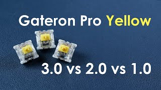 Gateron Pro 20 Yellow vs Pro Yellow [upl. by Anelis]