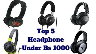 Top 5 Best Headphone Under Rs1000 In India  Best Over The Ear Headphones [upl. by Ahsenaj]