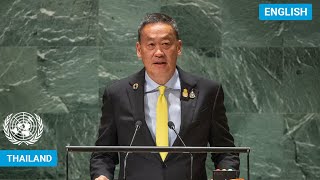 🇹🇭 Thailand  Prime Minister Addresses United Nations General Debate 78th Session  UNGA [upl. by Meurer701]