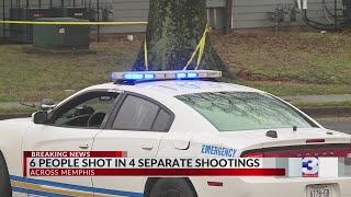 3 dead 3 injured in shootings across Memphis [upl. by Cnahc]