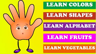 Finger Learning Collection  Learn Colors  Learn Shapes  Learn Alphabets [upl. by Ottavia575]