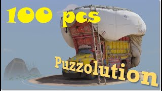 Puzzling Places Meta Quest 2 Playthrough  Yellow Truck 100 pcs VR Puzzle ChallengeSpedUp  ASMR [upl. by Savinirs]