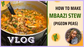 HOW TO COOK PIGEON PEAS CURRY  MBAAZI STEW RECIPE  DINNER IDEAS [upl. by Llenrev993]