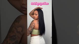 OMG a versatile glueless closure wigYaki wig from ​⁠ISEEHAIR gluelesswig iseehair wiginstall [upl. by Sean]