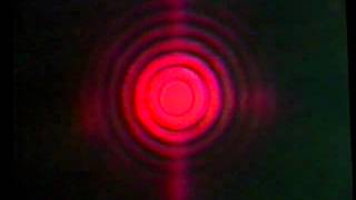 Optics Fraunhofer diffraction  circular apertures  MIT Video Demonstrations in Lasers and Optics [upl. by Htidra]