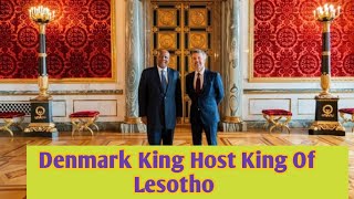 Danish Royals Host King of Lesotho  Historic Meeting at Christiansborg Castle [upl. by Gittle]