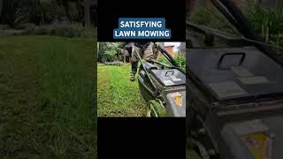 SATISFYING LAWN MOWING foryou like garden gardening fyp lawn lawncare [upl. by Aicala237]