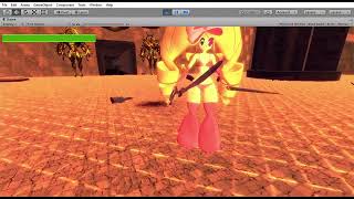 Nui Harime player test Unity 3d [upl. by Salvay]