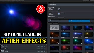 How to SET OPTICAL FLARE in After Effects  OPTICAL FLARE SET ON THE PATH [upl. by Neveda]