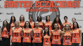 ROSTER ECZACIBASI DYNAVIT SEASON 20232024 ‼️ [upl. by Thibault]