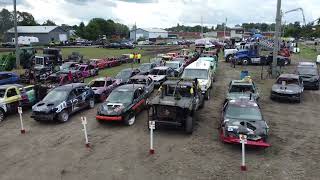 Huntingdon Fair  Demolition Derby before the action [upl. by Ettennad]