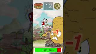 How Many Hits Does It Take with Whetstone Only cuphead cupheadboss games [upl. by Ahsenit]