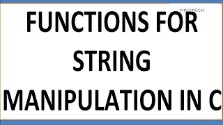 functions for string handling in c HINDI [upl. by Arhat]