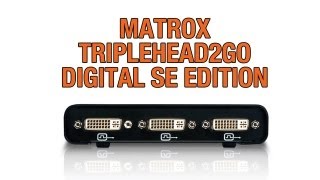 Matrox TripleHead2Go Digital SE External MultiDisplay Adapter [upl. by Bardo359]