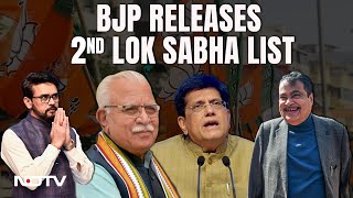 BJP Candidate List 2024  Nitin Gadkari ML Khattar In BJPs 2nd List For Lok Sabha Polls [upl. by Iden]