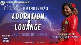 Adoration Louange 12 avec la Révérende Pasteur Kiminou Siende [upl. by Ahsiyn]