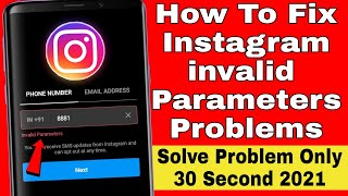 instagram invalid parameters problem solve  how to fix instagram invalid parameters problem [upl. by Hester]