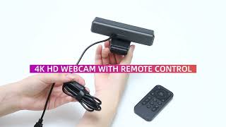 4k HD webcam with remote control [upl. by Baerl678]