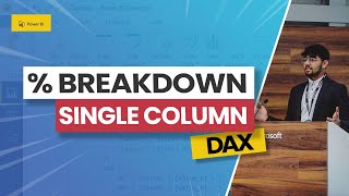 How to calculate PERCENTAGES based on a single column TOTAL in Power BI [upl. by Sib33]
