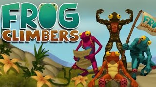 Frog Climbers  Climbing like QWOP 4 Player Gameplay [upl. by Alecia]