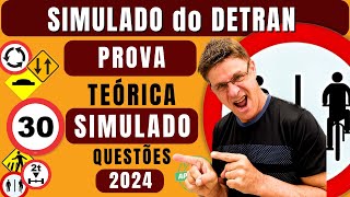 PROVA SIMULADA do DETRAN 2024 EXAME TEÓRICO do DETRAN 2024 SIMULADO de legislação de trânsito 2024 [upl. by Norad655]