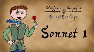 Shakespeare Simplified  Sonnet Sundays Sonnet 1 ANALYSIS [upl. by Aihsik489]