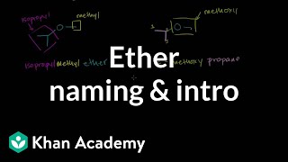 Ether naming and introduction  Organic chemistry  Khan Academy [upl. by Oicafinob]