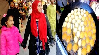 LOCAL MARKET VISIT ENJOY DESI FOOD WITH NOSH  FAMOUS PAKORY KI DUKAN [upl. by Raeann]