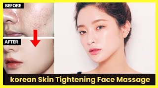 Korean Face Massage For Skin Tightening amp Skin Brightening 😱❤  Naturally Glow Your Skin At Home 🌸 [upl. by Ardnazxela]