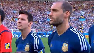 Anthem of Argentina vs Germany FIFA World Cup 2014 [upl. by Crescantia]