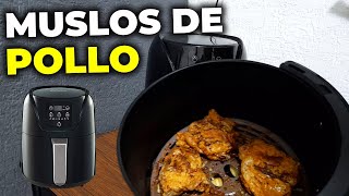 Pollo en freidora de aire Muslos de pollo  Recetas de freidora de aire [upl. by Leipzig]