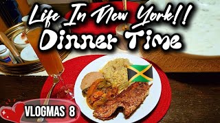 LIFE IN BK NY Dinner time  cook with me  1st meal for the day [upl. by Kahl]