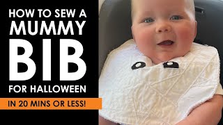 👶🏻 Sew an Easy Baby Bib in 20 MINUTES OR LESS [upl. by Shorter]